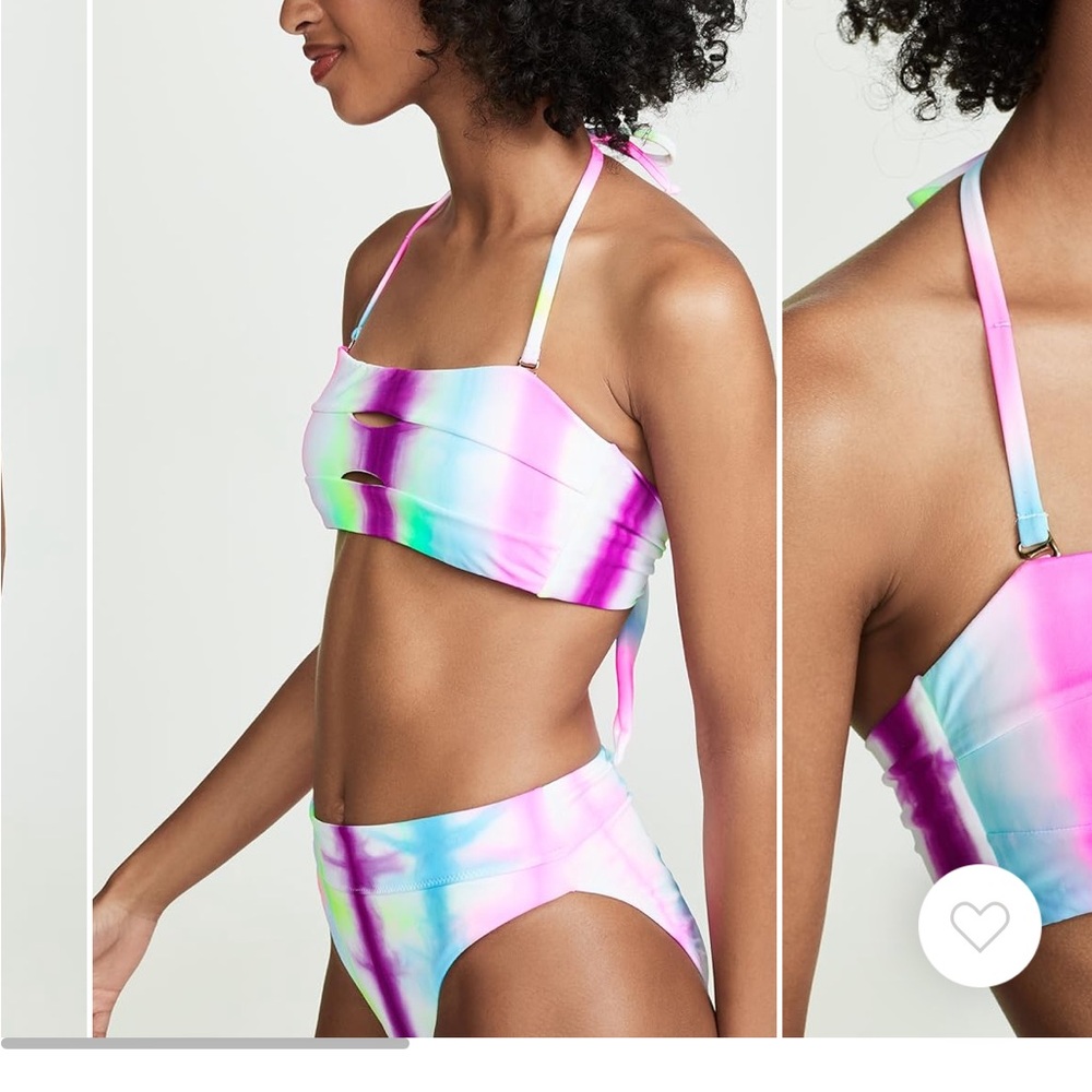 PQ swim set  Keyhole Bandeau Top and high waisted bottom